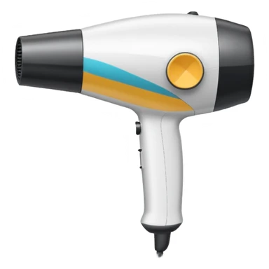 Blowdryer outline white sticker