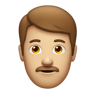 The head of a man with a red question mark instead of a face  sticker