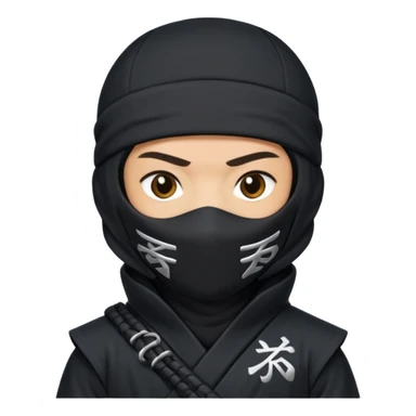 Ninja with MB written on it sticker