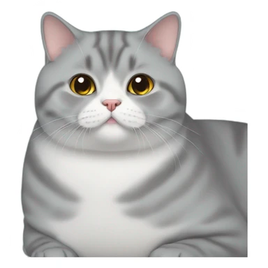 IPHONE TYPE EMOJI British Shorthair FAT sticker
