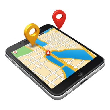 GPS map sticker