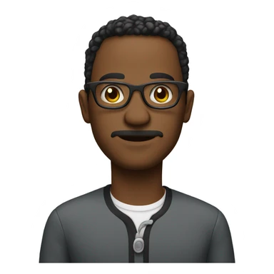 Coker with glasses  sticker