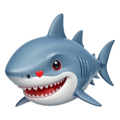 Tiburón enamorado sticker