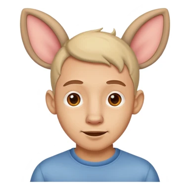 man with funny ears sticker