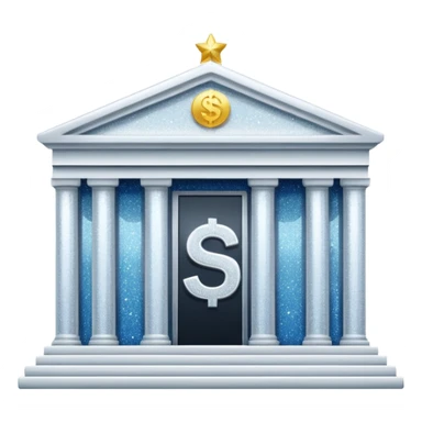 glitter white bank sticker