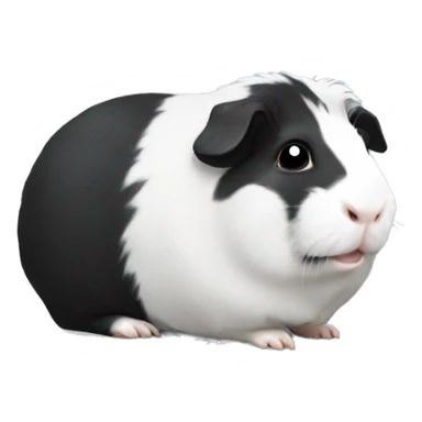 Black and white Guinea pig  sticker
