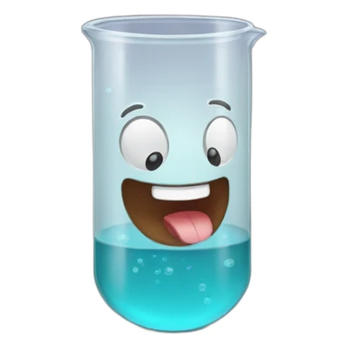 lab beaker laughing  sticker