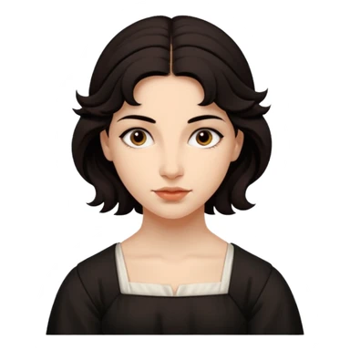 girl in the style of Caravaggio sticker