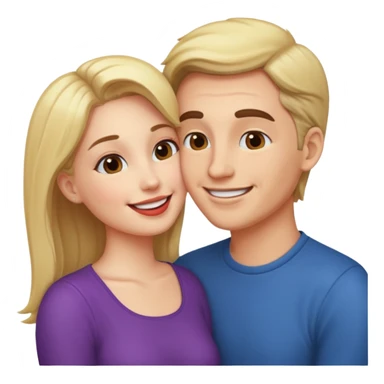 Lip kiss gf bf sticker