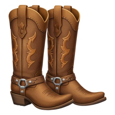 pair of cowboy boots sticker