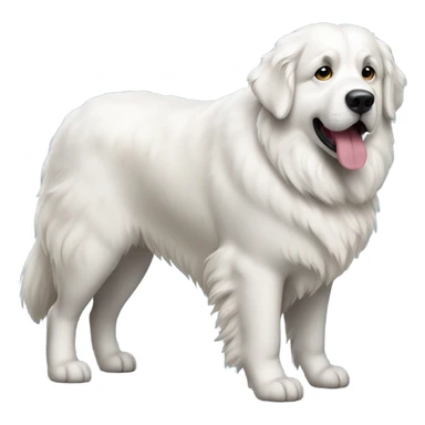 great pyrenees dog standing sticker