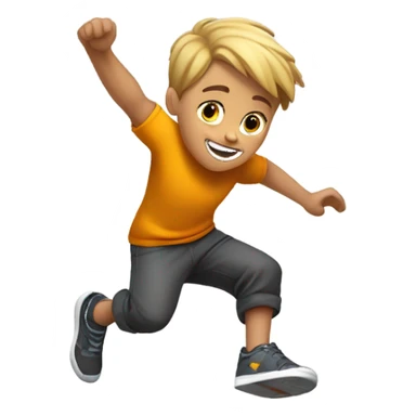 parkour boy sticker