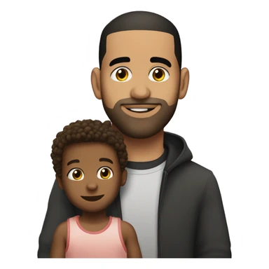 Aubrey drake graham with a child sticker