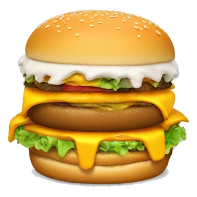 Donald trump eating McDonalds burger sticker