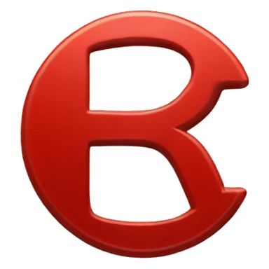 coin red  with  A letter R in the middle sticker