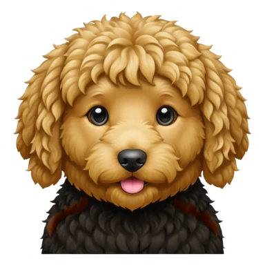 Black goldendoodle  sticker