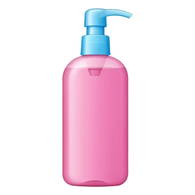shampoo bottle in pink colour sticker