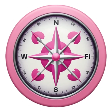 mix light pink dark pink and white girly internet wifi compass sticker