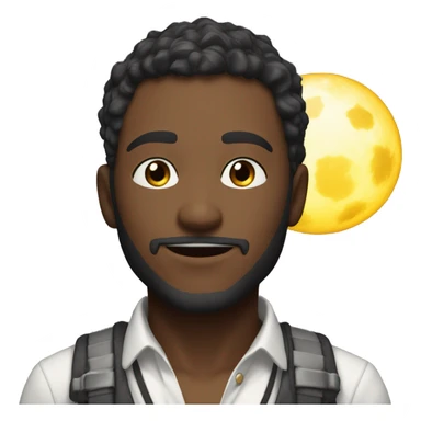 a anime character casting a powerfull skills with a quote ''come to moonlight and enjoy gaming with us'' sticker