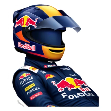 red bull riding f1 car sticker