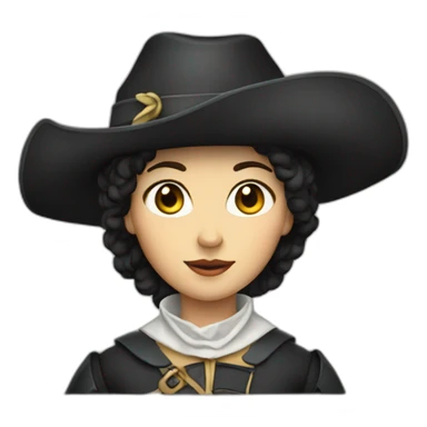 lady musketeer sticker