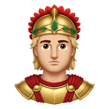 Cinematic Realistic portrait of Alexander the Great, depicted with photorealistic detail as a commanding historical conqueror, featuring sharp, lifelike facial features, meticulously rendered ancient Macedonian armor, and a laurel wreath, illuminated by natural, dramatic lighting that highlights his youthful determination and legendary presence. sticker