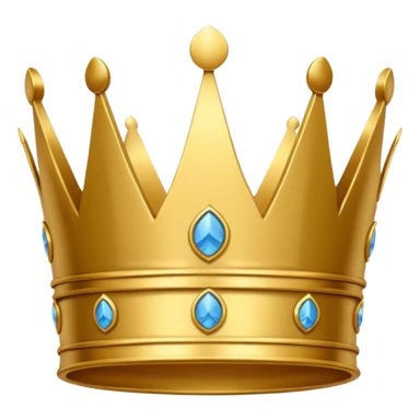 peace shaped crown sticker