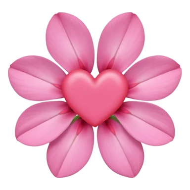 Create a minimalist, pastel-colored emoji inspired by the stock flower (Şebboy), with soft petals and a hidden heart symbol to represent love and tenderness. sticker