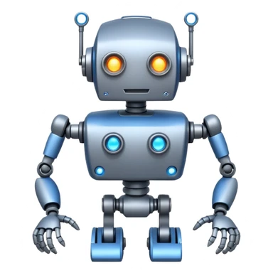 robot with 2 arms and 2 legs 1 eye sticker