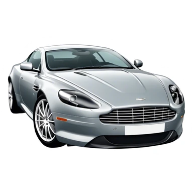 Aston Martin DB9 - Aston Martin (Model Year: 2016) (Iconic colour: Silver) sticker