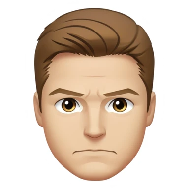 hawkeye clint barton portrait marvel, brown hair from captain america: civil war sticker