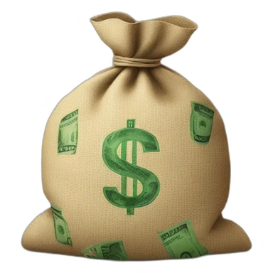 sack of money sticker