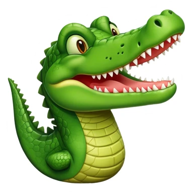 um crocodilo a mandar um beijo sticker