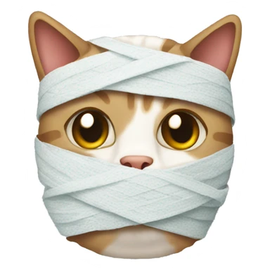 cat bandaged sticker