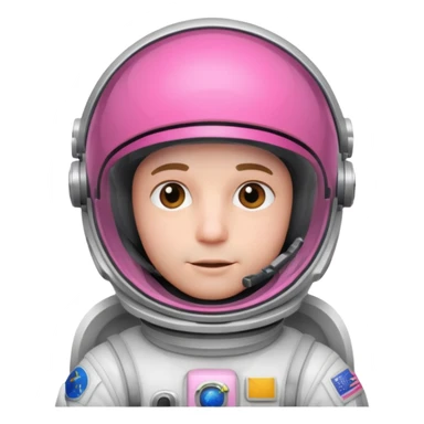 man Astronaut with Pink Visors sticker