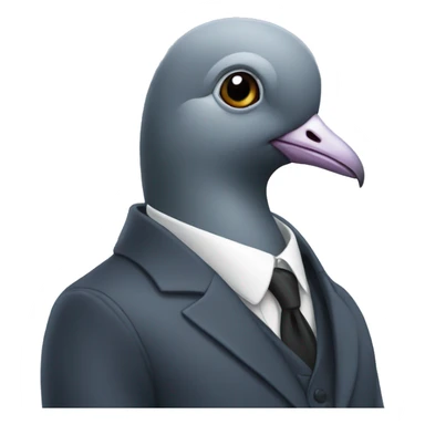 pigeon in a suit sticker