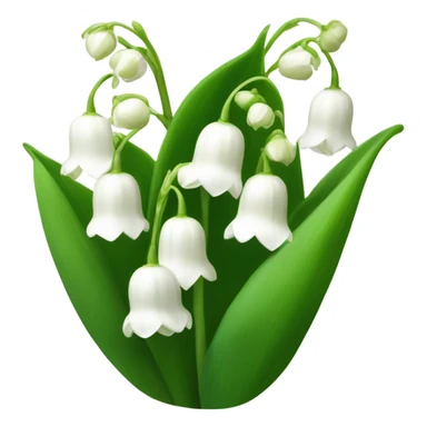 Lily of the valley flower sticker
