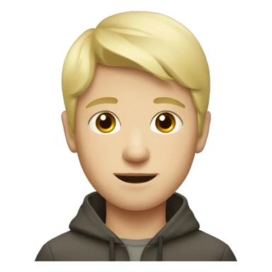 Blonde russian boy sticker