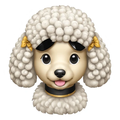 Perro poddle sticker