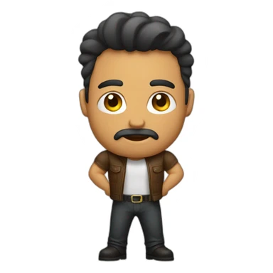 hombre musculoso sticker