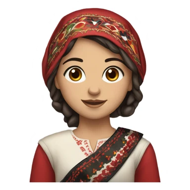 Albanian girl sticker
