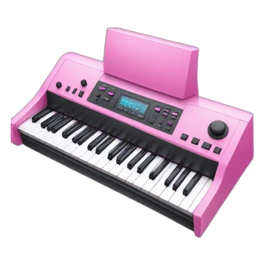 pink synthesizer  sticker