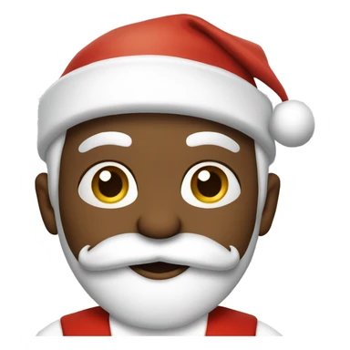 santa claus dressed in white  sticker
