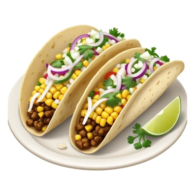 street tacos with diced white onions and cilantro only sticker