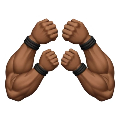 Wakanda forever . Two black fists crossing in an x pattern sticker