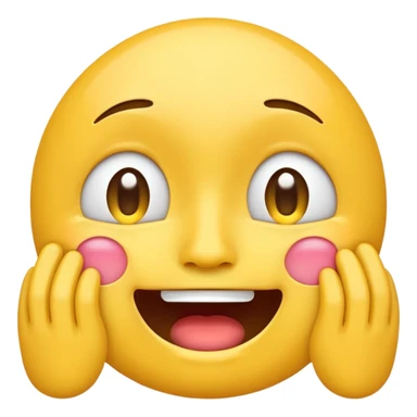 mix of these two 🥺☺️ but make it classic orginal emoji not woman or man face and without hearts and a little bit sad but still smile sticker