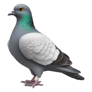 pigeon holding a sign that says "thx" sticker