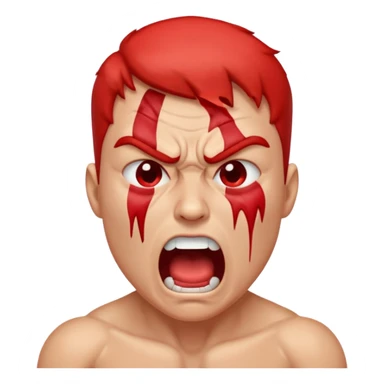 gay angry rage screaming loudly cryjng sticker