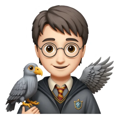 buckbeak and harry potter sticker