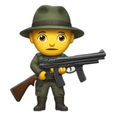 partot with gun sticker
